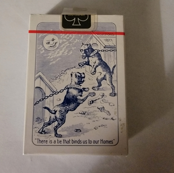 VERY RARE BULLDOGS SQUEEZER BRAND BLUE PLAYING CARDS - Picture 2 of 2